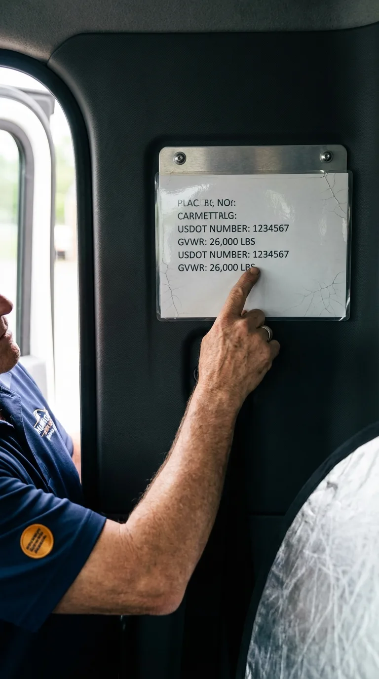 USDOT licensing placard verification in South Jordan